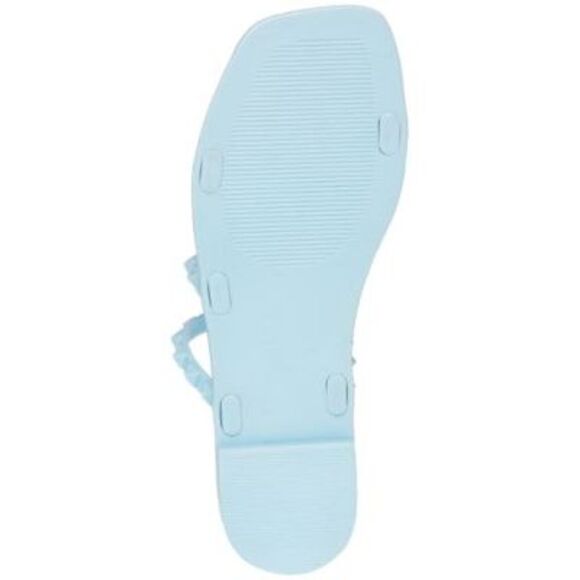 NWT STEVE MADDEN Womens Light Blue Skyler-j Slip On Slide Sandals Shoes 6 M - Picture 4 of 5